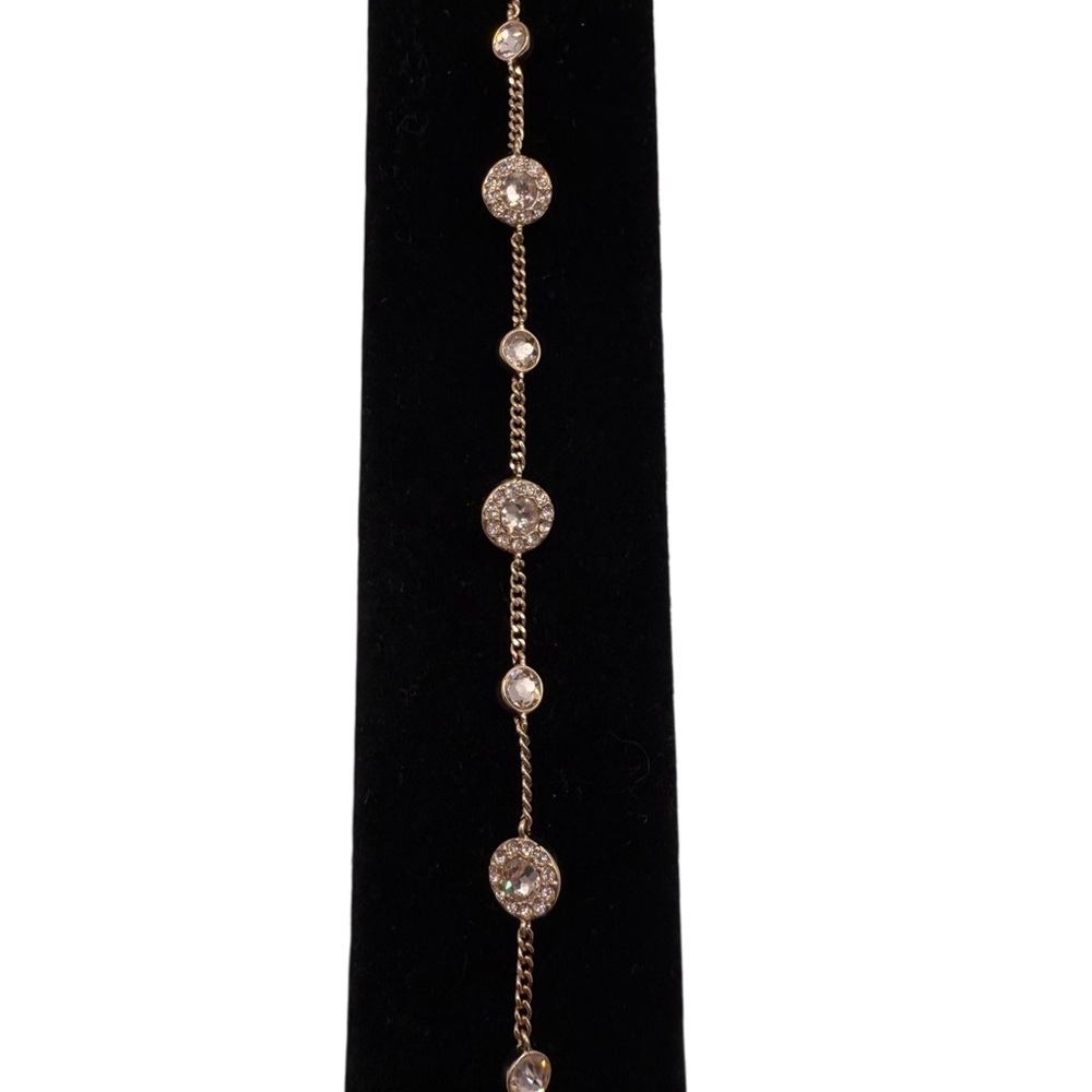 Givenchy Rose Gold Toned Bracelet with Crystal Details Size 6.5 - Picture 3 of 5